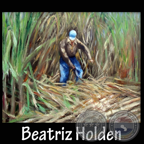 CAÑICULTOR - Óleo de BEATRÍZ HOLDEN